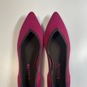 The Point magenta Rothy’s never worn new flats size 8.5